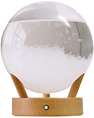 Crystal Weather Forecaster Storm Glass Weather Predictor Storm Glass Wishing Ball Weather Station 7 Colors Changing Weather Predicting Bottle Gift