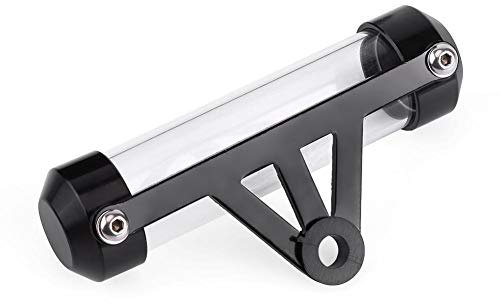 Vikenar Tube de Taxe de Moto 11x2,6 cm/4.3''x1.02'', Noir Moto Cadre avec Étanche Détenteur Tube Moto Sécurisée Tube Tâteau,Tube Cylindrique Cadre Imperméable