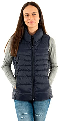 ONLY ONLNEWCLAIRE Quilted Waistcoat OTW Noos Gilet matelassé, Bleu Nuit, XXL Femme