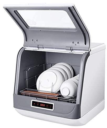 ksamwjf Dishwasher Fully Automatic Household Small Desktop Dishwasher No Need To Install A Stand-alone Dish Washer 3 Smart Cleaning Programs (Color : White, Size : 45.5 * 40 * 45cm) practical