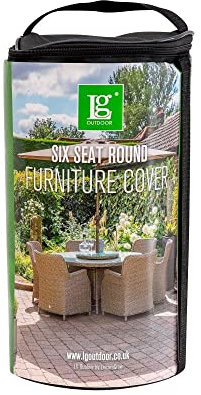 Leisuregrow Deluxe Outdoor Furniture Cover - 6 Seat Round Dining Set