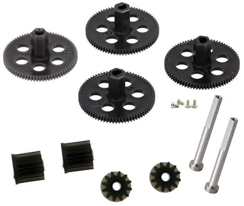 Zubehör für Drohnen S167 S166 RC Drohne SP500 Ersatzteile Kit Propellers Blades Schutzrahmen CSJ S167 GPS Quadcopter Arme Motorradwellenschrauben austauschbar (Color : Gears)