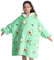 Übergroße Hoodie Blanket für Kinder, Junge Mädchen Flanell Sweatshirt Decke Kuschelpullover, Süßes Warmer Pullover Tragbare Decke Eine Größe passt 7-13 Jahre alt