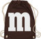 Turnbeutel Rucksack - Karneval Fasching - Taschen - Gruppen M und M Aufdruck I M&M Kostüm Gruppe I MundM & M I MM I Fastnacht I Fasnacht I Fasnet - Unisize - Braun - rucksäcke jga karnevalsbeutel