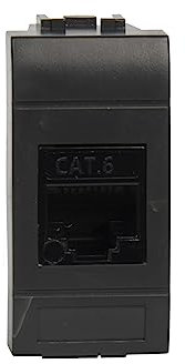 FANTON 23713-32 Presa dati RJ45 UTP 180° cat.6 crimpaggio senza utensile con adattatore per placche e supporti BTICINO LIVING LIGHT/INTERNATIONAL