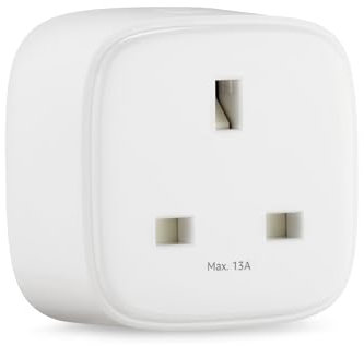 Amazon Basics Single Outlet Indoor 2.4 GHz Wi-Fi Smart Plug, works with Alexa only, 1-Pack, White, UK