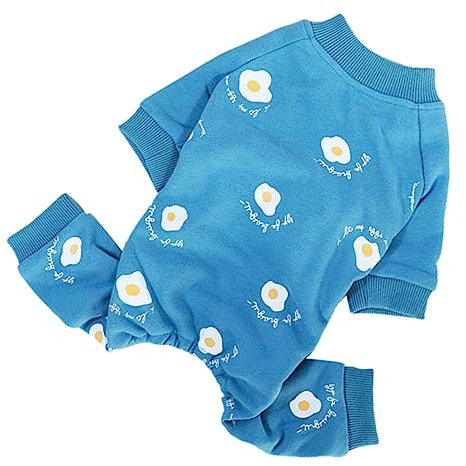 minkissy Vierbeiniger Hund Overall Winteranzug Für Kleine Hunde Langlebiger Jumpsuit Warmem Fleece Blau Für Outdoor-aktivitäten Und Gemütliche Nächte