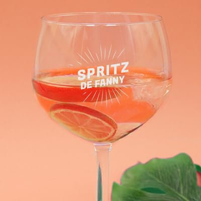 CADEAUX.COM - Verre à Spritz personnalisé - Verre à Cocktail 70 cl - Idée Cadeau pour Homme et Femme - Anniversaire, Noël, Fête
