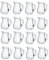 mille idee Caraffa brocca da tavolo in vetro 0,25 litri 1/4 12 pezzi ideale per ristorante agriturismo osteria