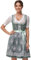 TrendiMax Trachten Damen Dirndl Midi Dirndlkleid Trachtenkleid Elegantes Kleid für Oktoberfest, inkl. Spitzenschürze 50CM, Edelgrün, 36