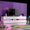 Panana 69.7 inch TV Stand TV Unit Entertainment Center with RGB LED Lights for TVs up to 85 inch, 177 x 39 x 45 cm (White)