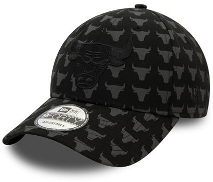 New Era Chicago Bulls 9Forty Cap Kappe Basecap Teamlogo Verstellbarer Strapback NBA schwarz - One-Size