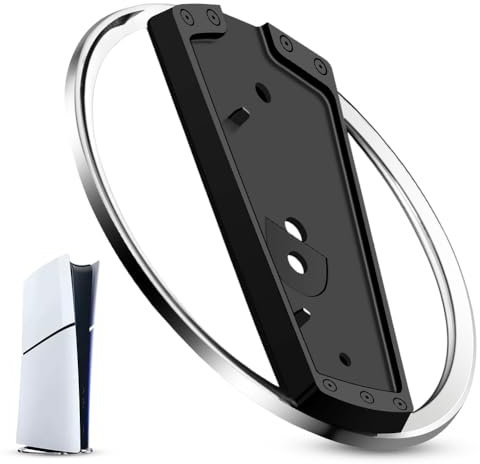 Support vertical pour PS5/PS5 Slim/PS5 Pro, accessoire de jeux vidéo, support PS5 Pro, support en acier inoxydable ABS, offre stabilité et dissipation de la chaleur, support vertical pour console
