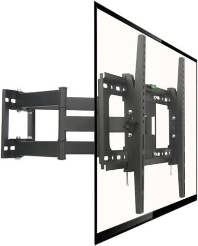 JUSTOP TV Wall Bracket, Dual Arm Cantilever Mount for Most 32-80 inch LED LCD OLED Flat Curved TVs, Swivel Tilt Extend Articulated Max VESA 600x400mm Up to 50kg, Full Motion Wall Mount