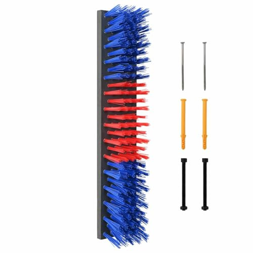 vidaXL Kühbürste Rot und Blau 50 x 10 x 6,5 cm PP | Hergestellt für den regelmäßigen Einsatz, perfekt für Ziegen und Schafe,