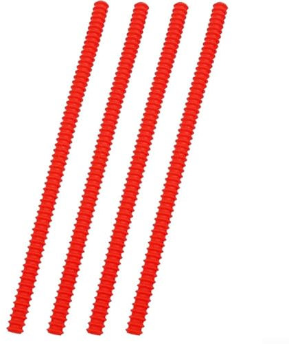 Cubiertas para rejilla de horno para mayor seguridad y protección contra quemaduras en hornos y tostadoras (rojo)