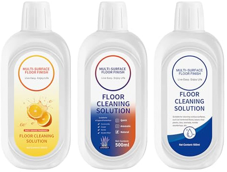 500ml Bodenreiniger,3er-Pack,Tiefenreinigungen für mehrere Hartböden | Reinigungsmittel kompatibel mit alle Wischroboter sowie Nass Trockensauger,Bodenreinigungslösung Für Mehrere Oberf