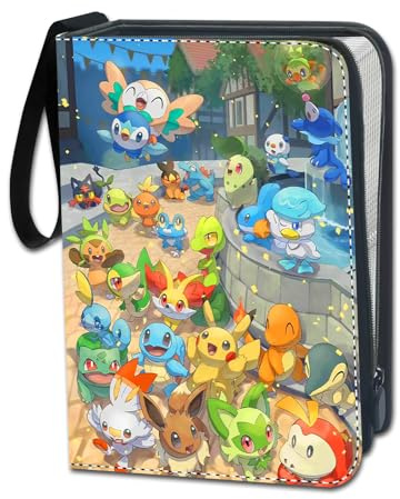 Sammelalbum Groß für Karten, 50 Seiten 900 Karten Kapazität Sammelkarten Album, Karten Sammelalbum 9Pocket, Karten Ordner Hefte, Tragbarer Wasserdichter Kartenhalter Sammelheft, Geschenk für Kinder.
