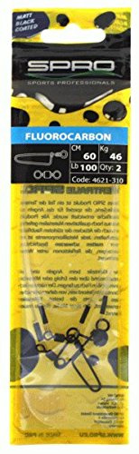 Spro Matt Black Leader Fluorocarbon - 2 Spinnvorfächer