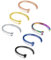 6stk Nasenring Nasenpiercing Fake Nase Lippe Ring Set 20G 18G 16G 6mm/8mm/10mm/12mm Chirurgenstahl Piercing Nasen Schmuck