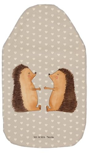 Mr. & Mrs. Panda Wärmflasche Igel Liebe - Geschenk, Körnerkissen, Jahrestag, Hochzeit, Kinderwärmflasche, Verlobung, Liebesgeschenk, Liebesbeweis,