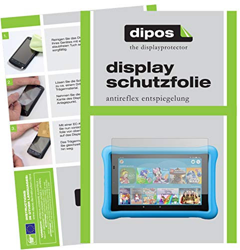 dipos 2x Displayschutzfolie matt für Amazon Fire HD 8 Kids Edition (2018)