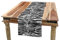 ABAKUHAUS Zebra Imprimer Chemin de Table, Lignes Zebra Sauvages, Rectangulaire Décoratif pour Salle à Manger, 40 cm x 180 cm, Noir Et Blanc