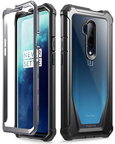 Poetic OnePlus 7 Pro Hülle - verstärkte, stoßfeste, transparente,umlaufende Schutzhülle mit integriertem Displayschutz, Guardian Series, Hülle für OnePlus 7 Pro (2019 Release), Schwarz/Klar