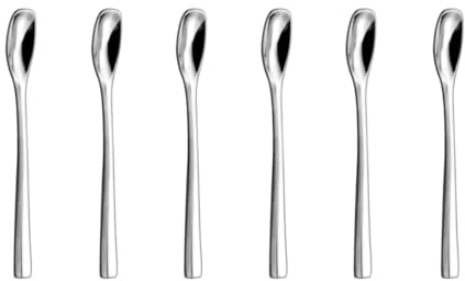 COUZON - Cuillère expresso et moka - Lot de 6 - Persane - Acier inoxydable 18/10, Finition Miroir, Epaisseur 1.8 mm, Longueur 105 mm - Inox