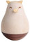 VOSAREA Holz Spielzeug Stehauffigur Stehauf Pinguin Bär Rentier Figur Dekofigur Rassel Babyspielzeug Kinder Holzspielzeug