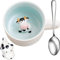 Lot de 3 tasses à café en céramique avec motif de vache et cuillère en forme de vache - 350 ml