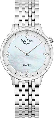 Bruno Söhnle Damen Analog Quarz Uhr mit Edelstahl Armband 17-13213-292