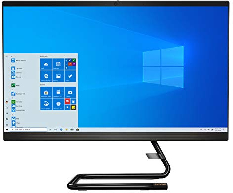 Lenovo IdeaCentre AIO 3, 24 Ordinateur tout-en-un, processeur mobile AMD Ryzen 5 4500U, graphiques intégrés, DDR4, 512 Go M.2 Name SSD, DVD RW Drive, Windows 10, F0EW005SUS, Business Black