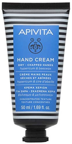 APIVITA - Crema de Manos Secas y Agrietadas con Hipérico 50ml - Idratazione Quotidiana - Ripara Mani Secche - Riparazione Profonda, Idratazione, Protezione Antiossidante, Ingredienti Naturali