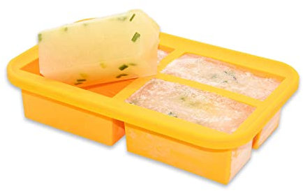 Extra-Large Silicone Freezing Tray with Lid, Baby Food Freezer Trays, Soup Freezer Containers, Large Ice Cube Tray for Soup Sauce Meal Prep, 300ml Portion, BPA Free
