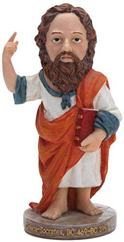 WLVG Statue Ornamente Skulpturen Philosoph Skulptur Sokrates Altgriechischer Philosoph Souvenir Harz Skulptur Desktop Crafts Figur H6 3 Zoll