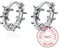 925 Sterling Silber Creolen Stacheldraht Ohrmanschette Clip auf S925 Ohrringe Geschenk für Frauen Mädchen Schmuck Silber