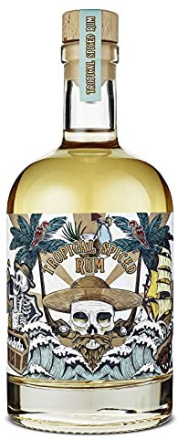Wajos Tropical Spiced Rum 37,8% vol 500ml – Spirituose aus Caribbean Rum mit Kokosnoten verfeinert – ideal für Cocktails & Männer Geschenk