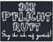 Lustiges Mitarbeitergeschenk Die Pflicht ruft! Sag ihr ich ruf zurück Aufnäher mit Spruch Patch/Bügelbilder zum annähen/aufbügeln | Chiller Applikation für Jacke/Weste/Jeans | 90x70mm