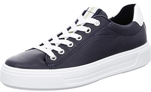 ARA Damen COURTYARD Low-cut Sneaker, BLAU,WEISS, 40