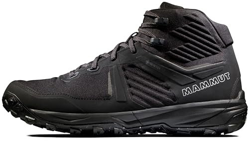 Mammut Ultimate III Mid GTX Men | Trekkingschuhe für Herren, Outdoor Wanderschuhe, Trekking- & Hikingschuhe, wasserdichte Bergschuhe, Gore-Tex Schuhe, Sportschuhe | Black, 7.5