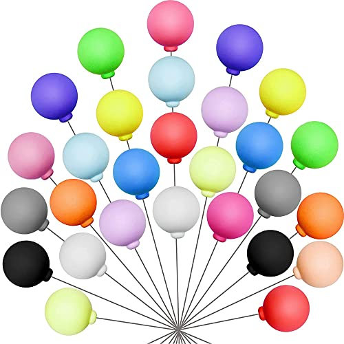 HAOBIN 30 StüCk Ball Kuchen Dekorationen Bunte Kuchendekoration Perlenkugel Kuchen Dekoration Bunte KugelföRmiger Kuchen Dekoration Farbenfrohe Kuchendekorationen FüR Eine Party Zum Hochzeitstag Unter