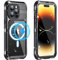 WIFORT for iPhone 14 Pro Waterproof Case,Shockproof Dustproof Heavy Duty Metal Cover with Build-in Screen Protector,[Compatible with Magsafe] 360 Full Body Protective Case for iPhone 14 Pro 6.1-Black