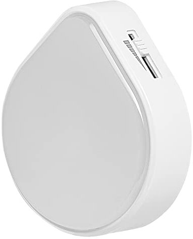 LEDVANCE LUNETTA RAINDROP Nachtlicht inkl. Tageslicht- und Bewegungssensor, 0,5W, 15lm, weiß, Regentropfendesign, warmweißes Licht mit 3000K, dimmbar, eingebauter EU-Stecker, für Innenräume