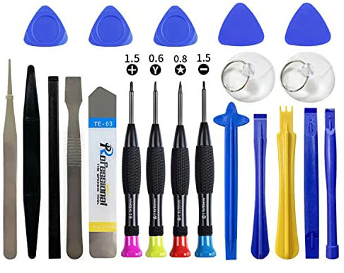 SchraubendreherSet für Apple iPhone 8 8 Plus 7 7 Plus 6S 6 Plus SE SchraubendreherSet 1,5 mm Kreuzschlitz, 0,8 mm SternPentalobeSchraubendreher, Y 0,6 mm TriPunktTriwingiPhone X 7 8