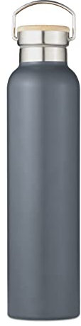 Tower NL865026SLT Natural Life Insulated Stainless Steel Bottle with Bamboo Lid, Crafted from Sustainable Materials, 750ml Capacity, Slate