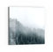DEQORI Glasbild Echtglas | Motiv Nebel über Baumwipfeln | quadratisch einteilig 30x30 cm | schöne Dekoration | Wandbild für Wohnzimmer, Schlafzimmer, Flur & Küche | moderne Wanddeko