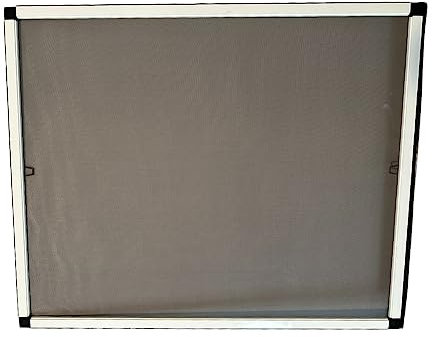 Mosquitera Fija de Aluminio a Medida en Color Blanco de fácil instalación (Ancho 40 cm hasta 139 cm Largo 140 cm hasta 220 cm)