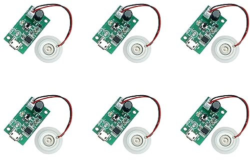 Funfob 6 Pcs 20MM Ultrasonic Mist Maker Atomizer Transducer Atomizer Film Plate Accessories Humidifier Rubber Gasket