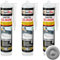 Isolbau Sanitär Silikon 3 x 300 ml Grau - Hochelastischer Silikon-Dichtstoff für Abdichtungen & Fugen – Schimmelresistent, wasserdicht - Kartusche